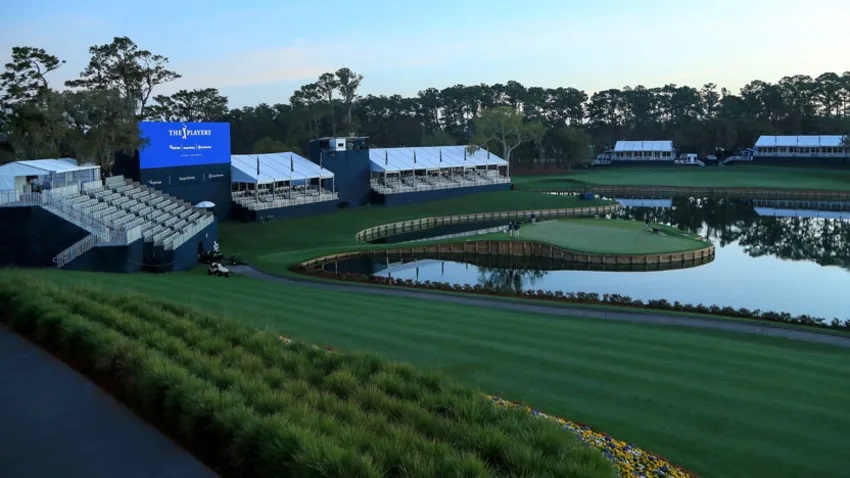 Players Championship 2020 cancclled 17th hole empty